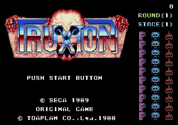 Tatsujin ~ Truxton (World) screen shot title